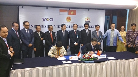 ງານພົບປະລະຫວ່າງວິສາຫະກິດຫວຽດນາມ - ອີນໂດເນເຊຍ ຢູ່ ຢາກາຕາ